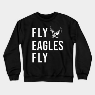 Fly Eagles Fly Vintage Flying Bird Inspirational Hawk Fan Crewneck Sweatshirt